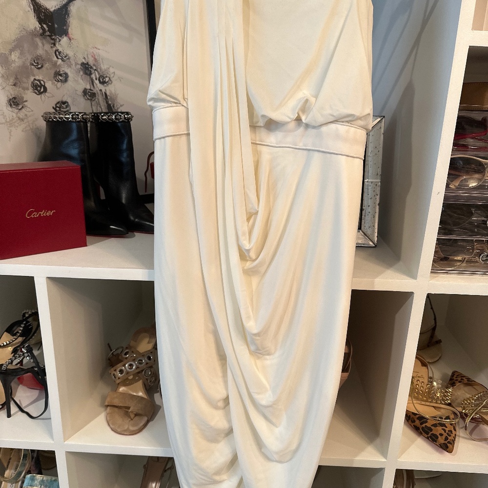 BCBGMaxAzria White Goddess Dress
